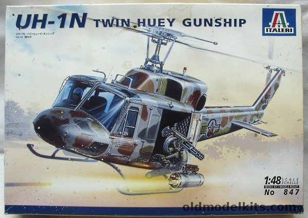 Italeri 1/48 UH-1N / CH-135 / AB-212Twin Engine Huey Gunship - US Air Force 20th S.O.S. Sq Hurlburt Field 1982 / Royal Canadian Armed Forces No. 424 Sq Trenton 1984  / Italian Air Force SAR Unit Linate 1996, 847 plastic model kit